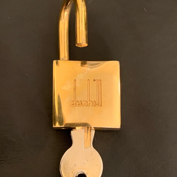 Gorgeous Authentic Dunhill padlock and key with chain - Picture 6 of 6